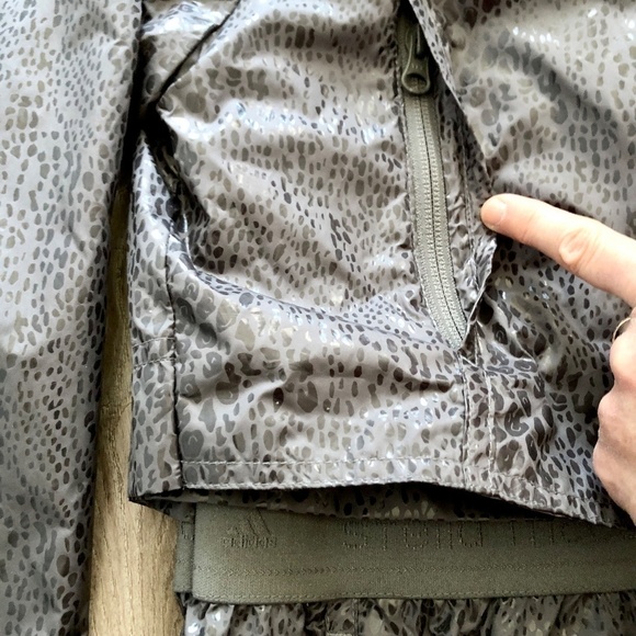 Stella McCartney X Adidas, Grey, Leopard Print, Windbreaker, Jacket, Size S - Picture 12 of 16